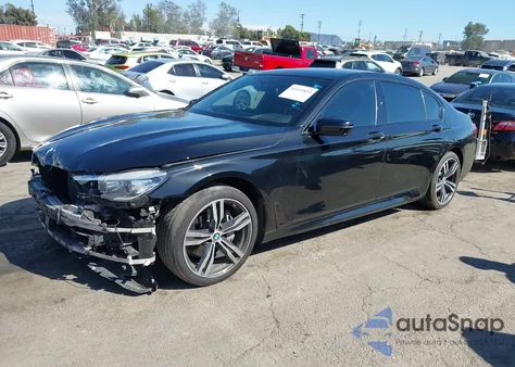 2016 BMW 740I z USA, uszkodzony, nr VIN WBA7E2C59GG504547